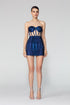 Heart Neck Transparent Bustier Mini Dress